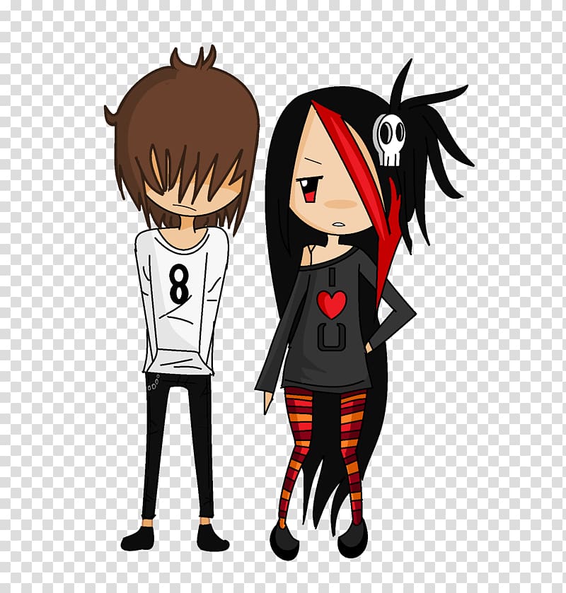 Drawing Anime Boy, Emos transparent background PNG clipart