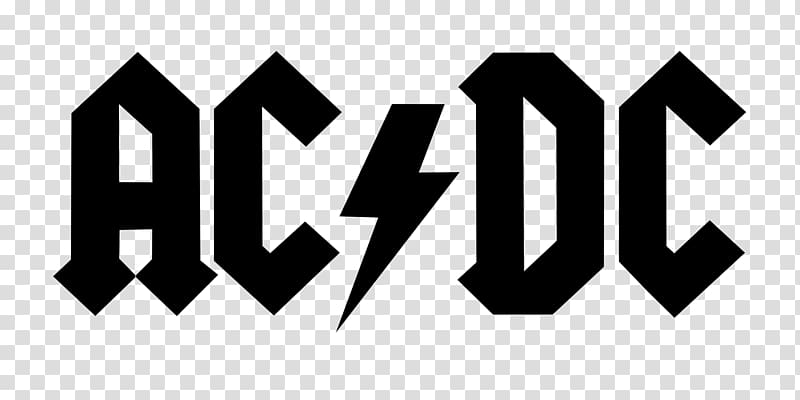 AC/DC Logo Musical ensemble Let There Be Rock, high voltage transparent background PNG clipart