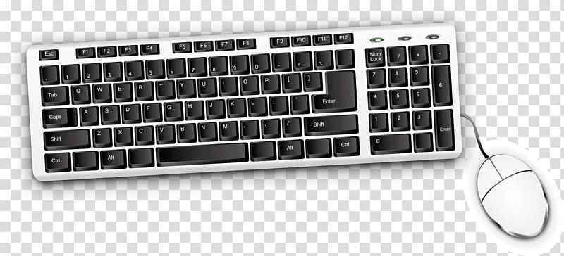 Computer keyboard Computer mouse Button, Mouse and keyboard material simple fashion transparent background PNG clipart
