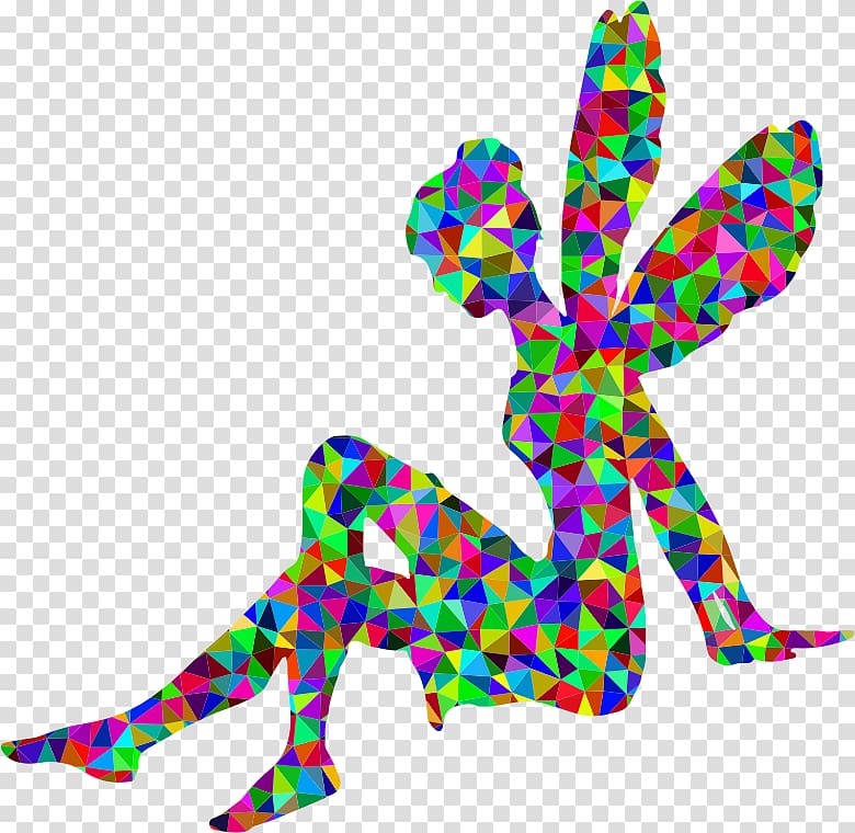 Tinker Bell Fairy Silhouette , RELAXING transparent background PNG clipart