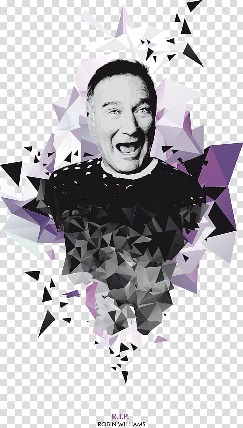 Graphic design Poster, Robin williams transparent background PNG clipart