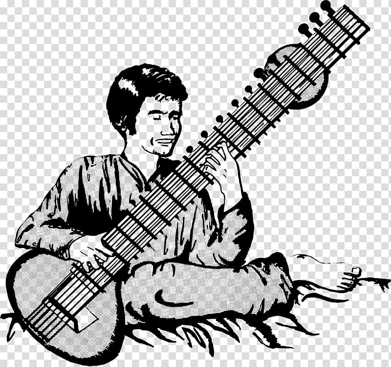 Sitar Musical Instruments String Instruments , Sitar transparent background PNG clipart