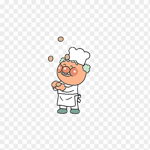 Anpanman , Bread Superman Chef transparent background PNG clipart