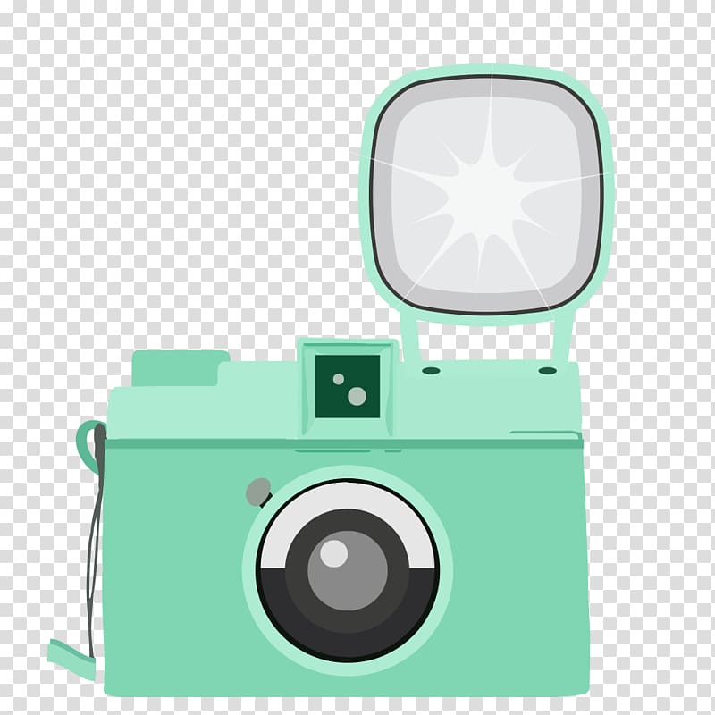 Camera Flat design, Green Camera transparent background PNG clipart