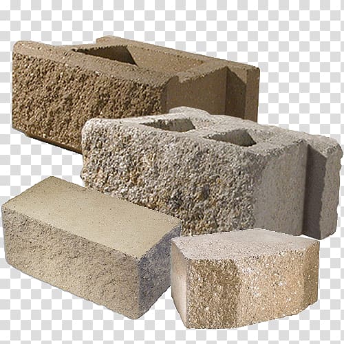 Concrete masonry unit Retaining wall Precast concrete, brick transparent background PNG clipart