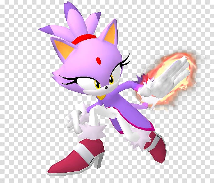 Blaze the Cat Sonic the Hedgehog Rendering, Cat transparent background PNG clipart