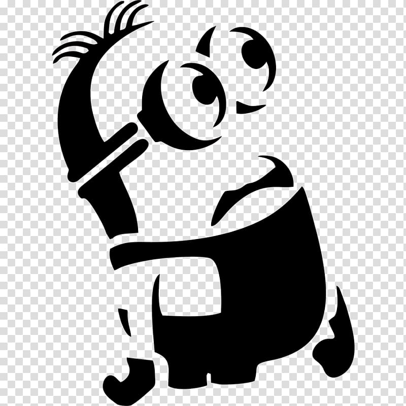 Silhouette Stencil YouTube Minions , monster inc transparent background PNG clipart
