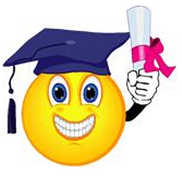 Smiley Graduation ceremony Emoticon , Cartoon Graduation transparent background PNG clipart