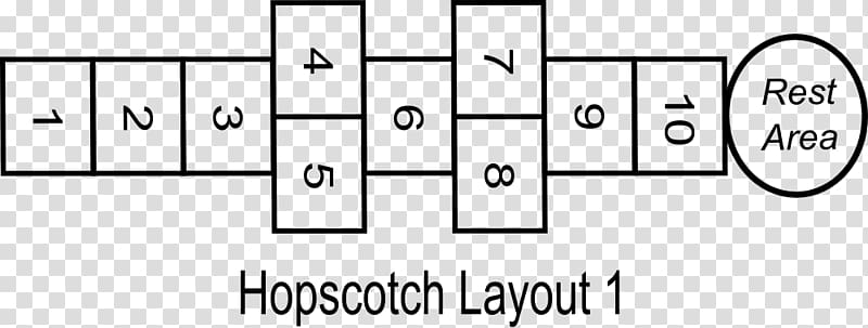 Hopscotch Pythagorean tiling Tile Game Pattern, others transparent background PNG clipart