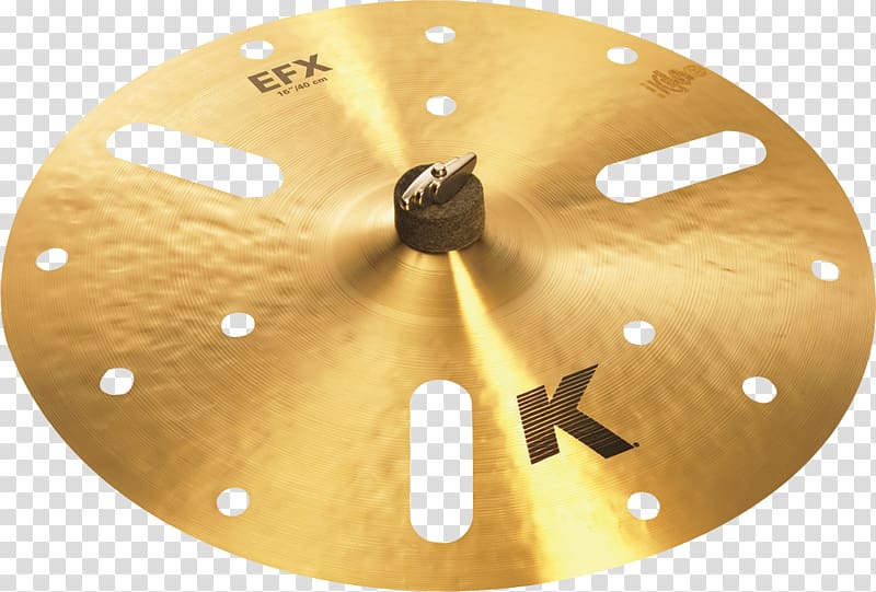 Zildjian K EFX Cymbal Avedis Zildjian Company Zildjian Custom EFX Cymbal Crash cymbal Drum Kits, transparent background PNG clipart