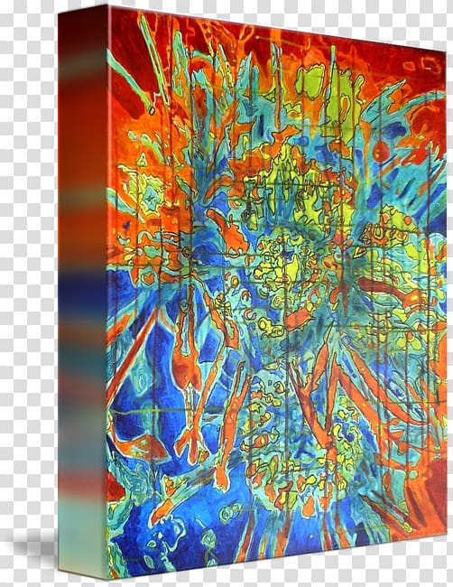 Modern art Acrylic paint Acrylic resin Organism, small chrysanthemum transparent background PNG clipart