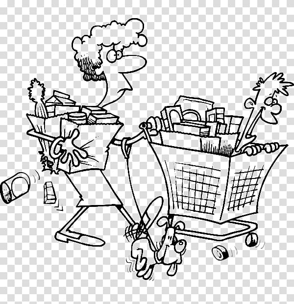 Coloring book Shopping cart Grocery store , shopping cart transparent background PNG clipart