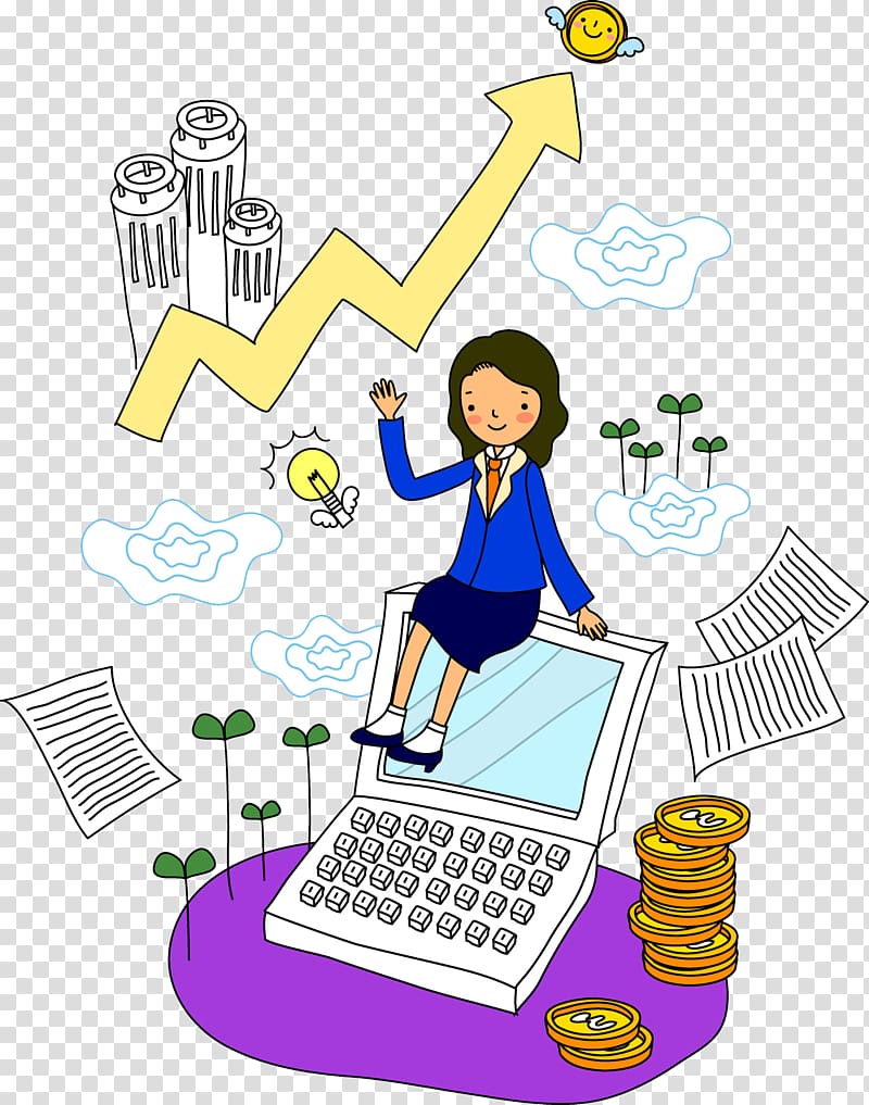business girl transparent background PNG clipart