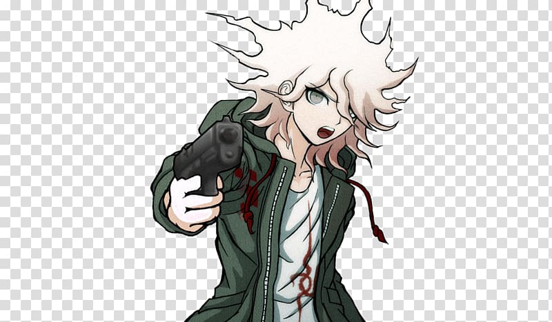 Danganronpa 2: Goodbye Despair Danganronpa: Trigger Happy Havoc Danganronpa V3: Killing Harmony Sprite PSP, nagito sprite transparent background PNG clipart