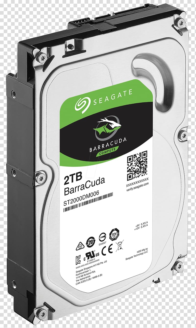 Hard Drives Seagate Barracuda Seagate Technology Serial ATA Data storage, Hard Disk transparent background PNG clipart