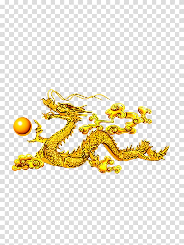 China Budaya Tionghoa Chinese dragon Icon, dragon playing with a pearl transparent background PNG clipart