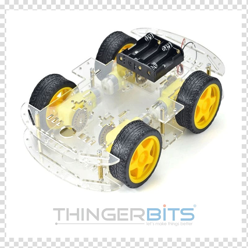 Car Four-wheel drive Chassis Robot kit, car transparent background PNG clipart