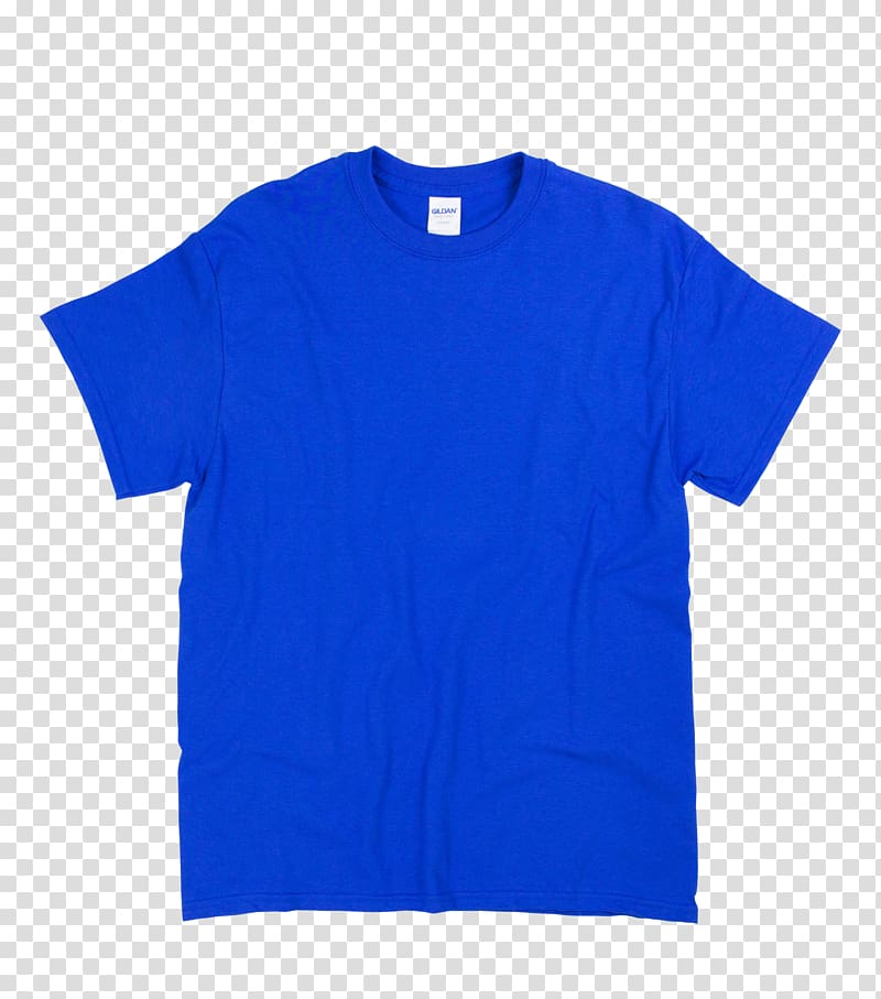 T-shirt Gildan Activewear Blue Sleeve, royal blue transparent background PNG clipart