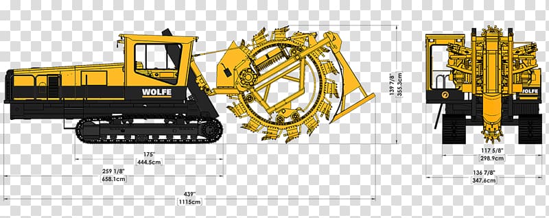 Heavy Machinery Trencher Technology, technology transparent background PNG clipart