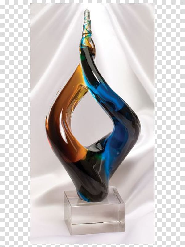 Art glass Award Glass art Sculpture Trophy, award transparent background PNG clipart