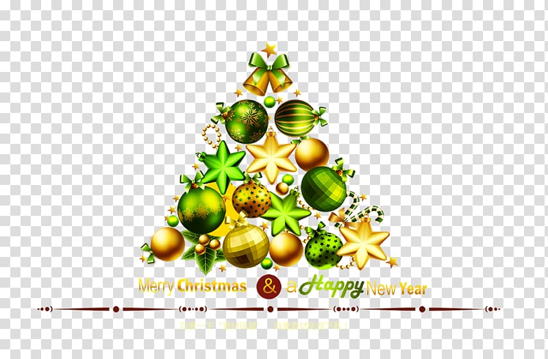 Christmas tree Fruit, Fruits Christmas bow transparent background PNG clipart