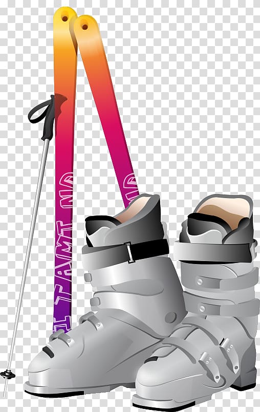 Skiing Winter sport Ski Boots, skiing transparent background PNG clipart