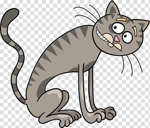 Wildcat Kitten Tabby cat Illustration, cute cat thin transparent background PNG clipart