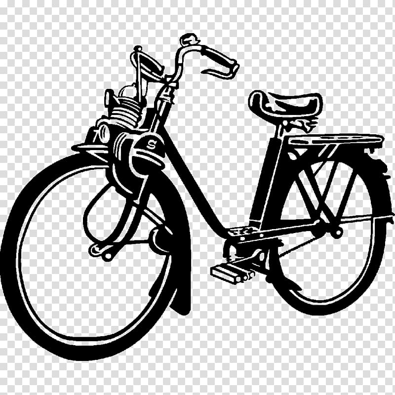 VéloSoleX Electric bicycle Moped VeloSolex, Van Cartoon transparent background PNG clipart