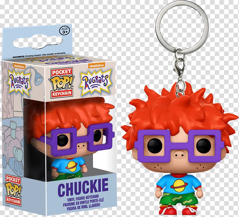Rugrats Chuckie Finster Pocket pop! Key Chain CHASE Nickelodeon Rugrats Tommy Funko Pop! Vinyl Figure #225 Action & Toy Figures, star trek doctor who keychains transparent background PNG clipart