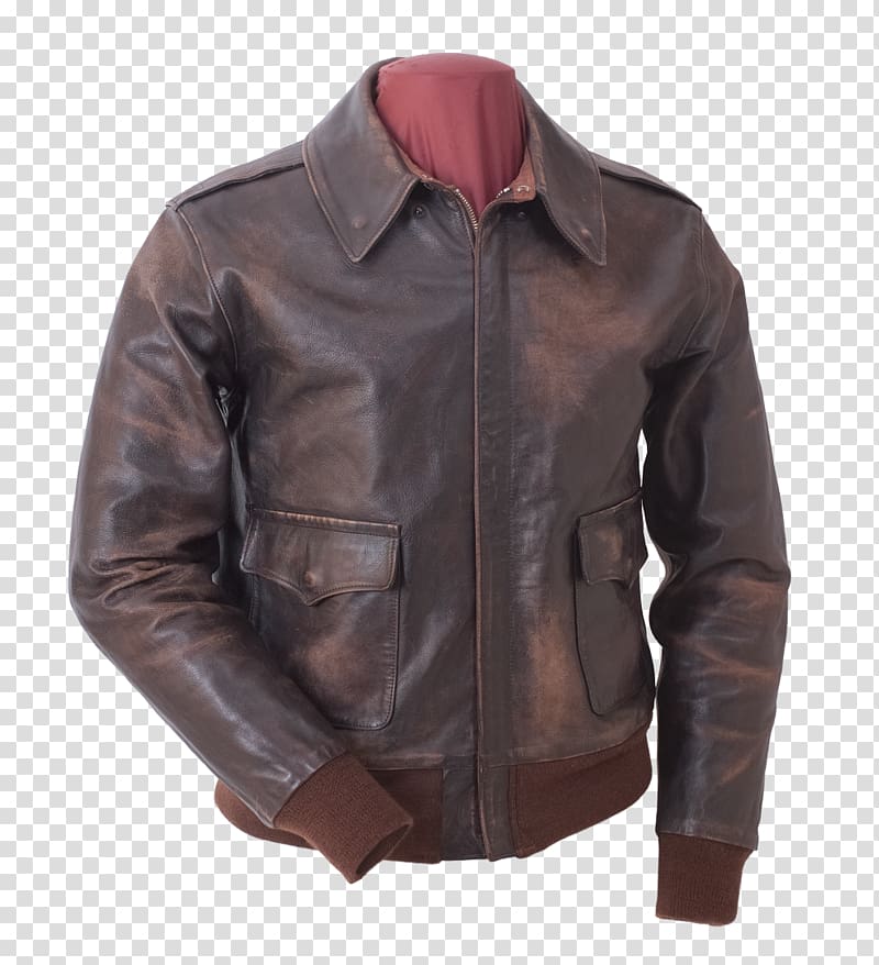 Leather jacket A-2 jacket Flight jacket, jacket transparent background PNG clipart