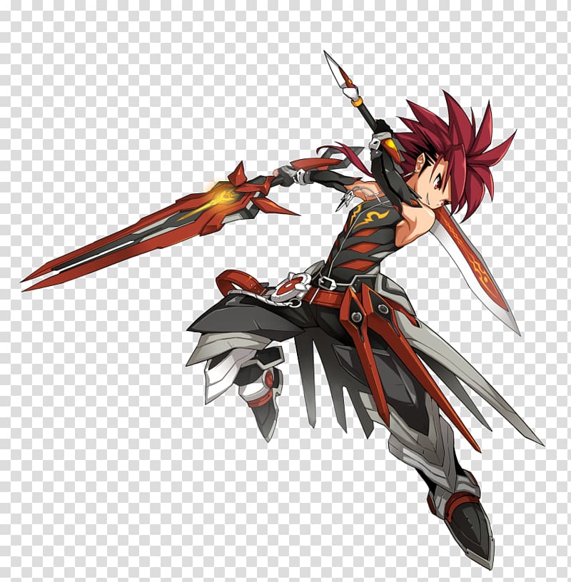 Elsword Infinity Blade Character Video game, Sword transparent background PNG clipart