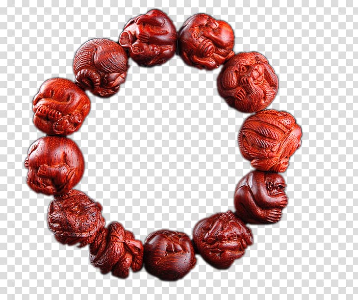 Charm bracelet Jewellery Buddhist prayer beads Hamsa, Rosary beads carved Zodiac Year of the Monkey transparent background PNG clipart