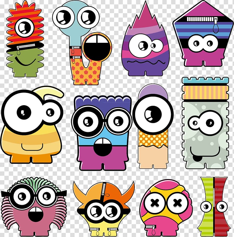 Monster Cartoon Illustration, Cartoon monster transparent background PNG clipart