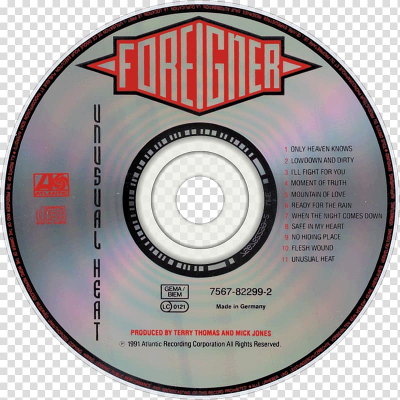 Foreigner KulturPur I Want to Know What Love Is Unusual Heat Compact disc, foreigner transparent background PNG clipart