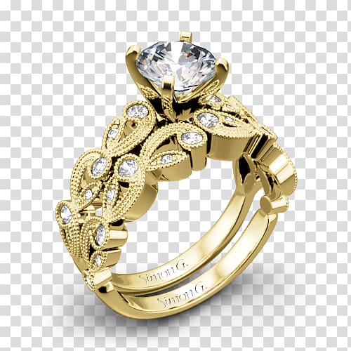 Wedding ring Moissanite Bling-bling Silver, wedding ring transparent background PNG clipart