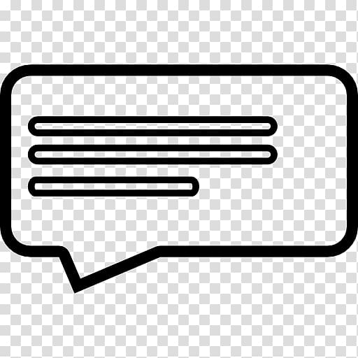 Message Text Rectangle SMS Computer Icons, line transparent background PNG clipart