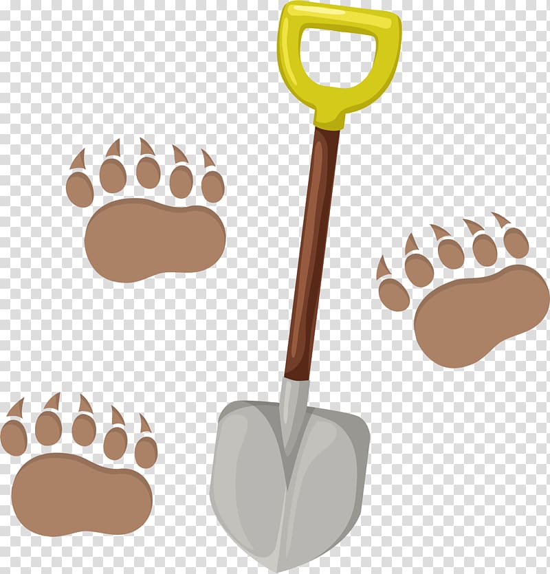 Shovel, Cartoon shovel material transparent background PNG clipart