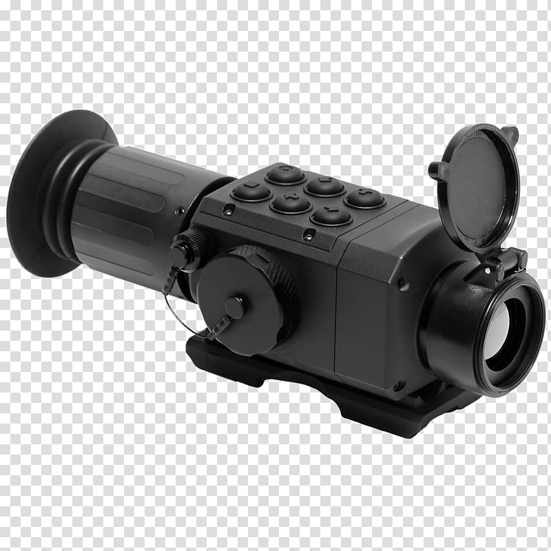 Thermal weapon sight Thermography Night vision, weapon transparent background PNG clipart