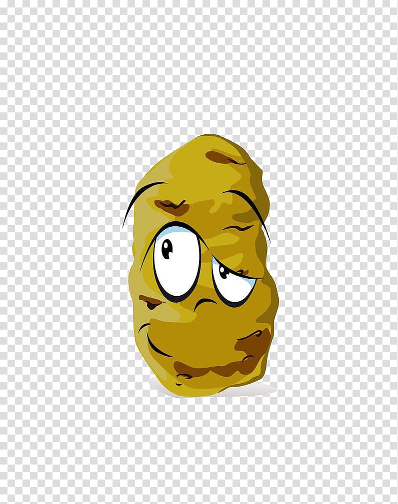 Vegetable Cartoon Illustration, potato transparent background PNG clipart