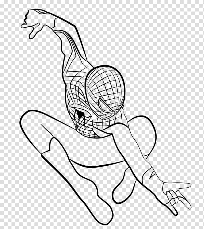 The Amazing Spider-Man Venom Line art Drawing, spider-man transparent background PNG clipart