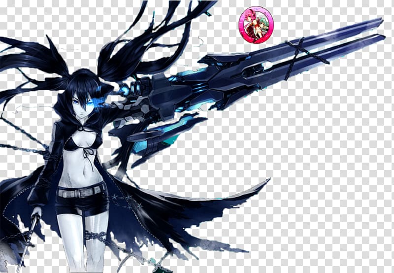 Black Rock Shooter Anime Manga , Anime transparent background PNG clipart