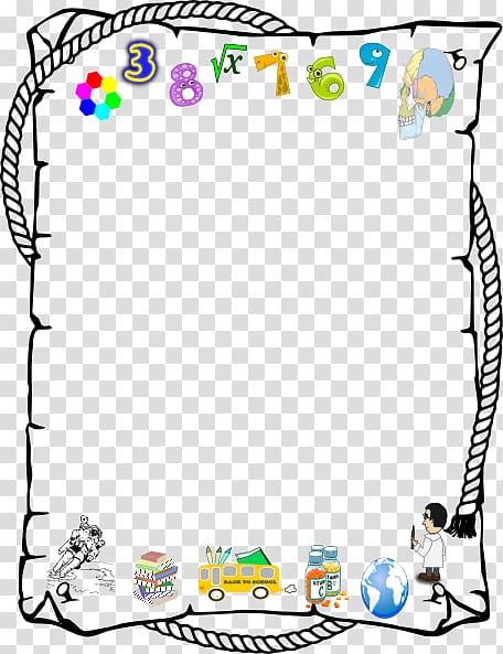 multicolored board , Borders and Frames Number , Alphabet Border transparent background PNG clipart