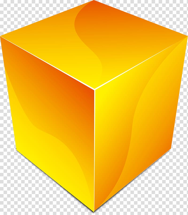 Industry Box Business Material Su1ea3n phu1ea9m, Yellow cube graphics transparent background PNG clipart