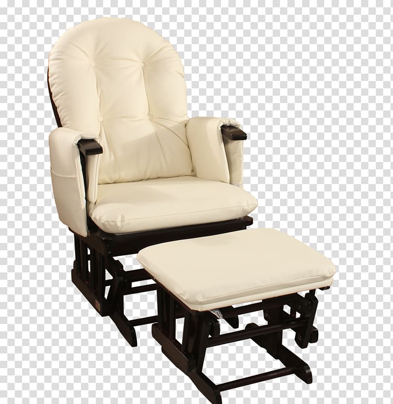 Rocking Chairs Glider Foot Rests Nursing chair, ottoman transparent background PNG clipart
