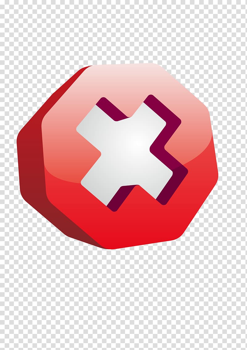 Button Icon, 3D gradient cross transparent background PNG clipart