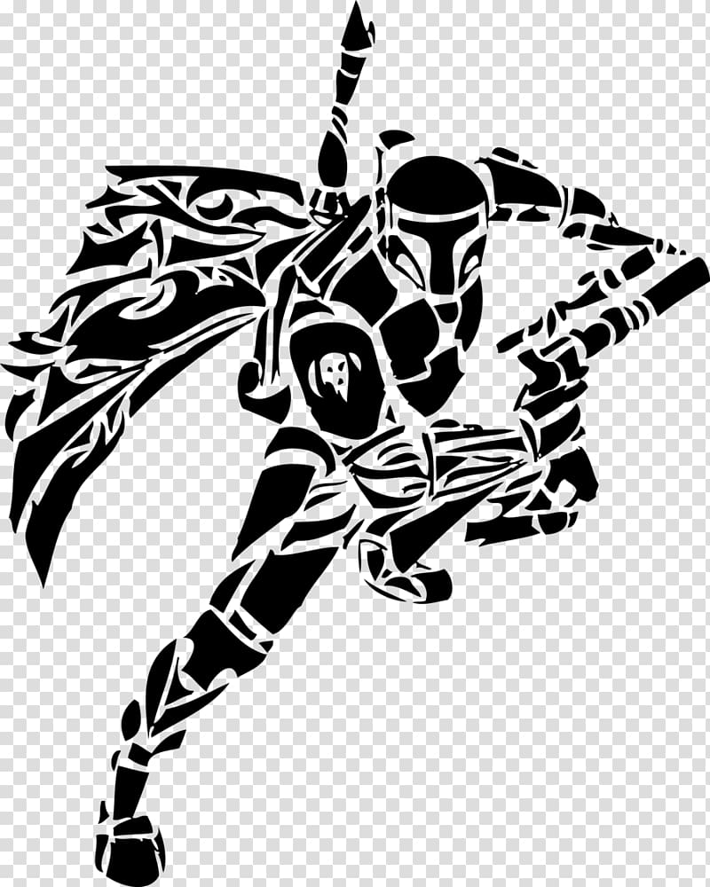 Boba Fett Star Wars Art Wall decal, traditional solar term transparent background PNG clipart