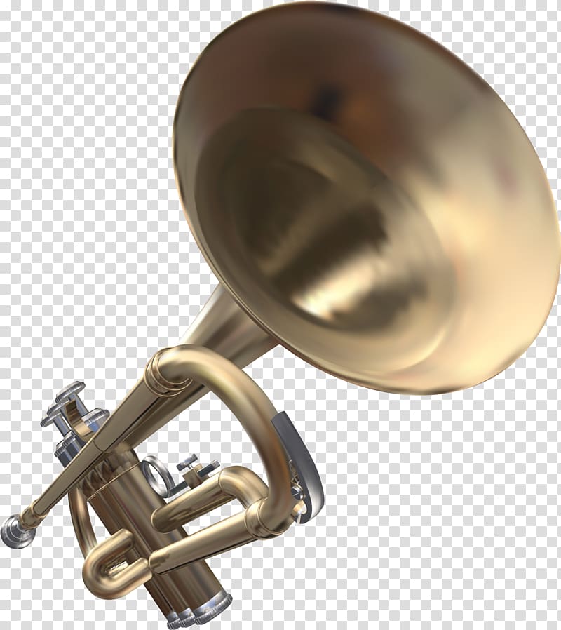Trumpet Cornet Mellophone Saxhorn Tenor horn, speaker transparent background PNG clipart