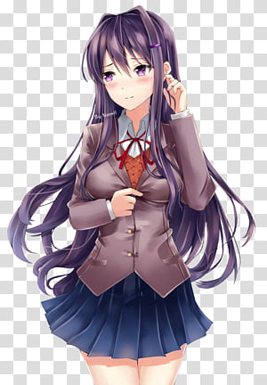 Pink Hair Anime Girl Png - Doki Doki Literature Club Yuri, Transparent Png  , Transparent Png Image