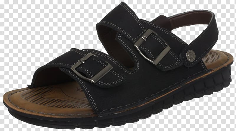 Sandal Jelly shoes Casual Flip-flops, Black men\'s casual sandals transparent background PNG clipart