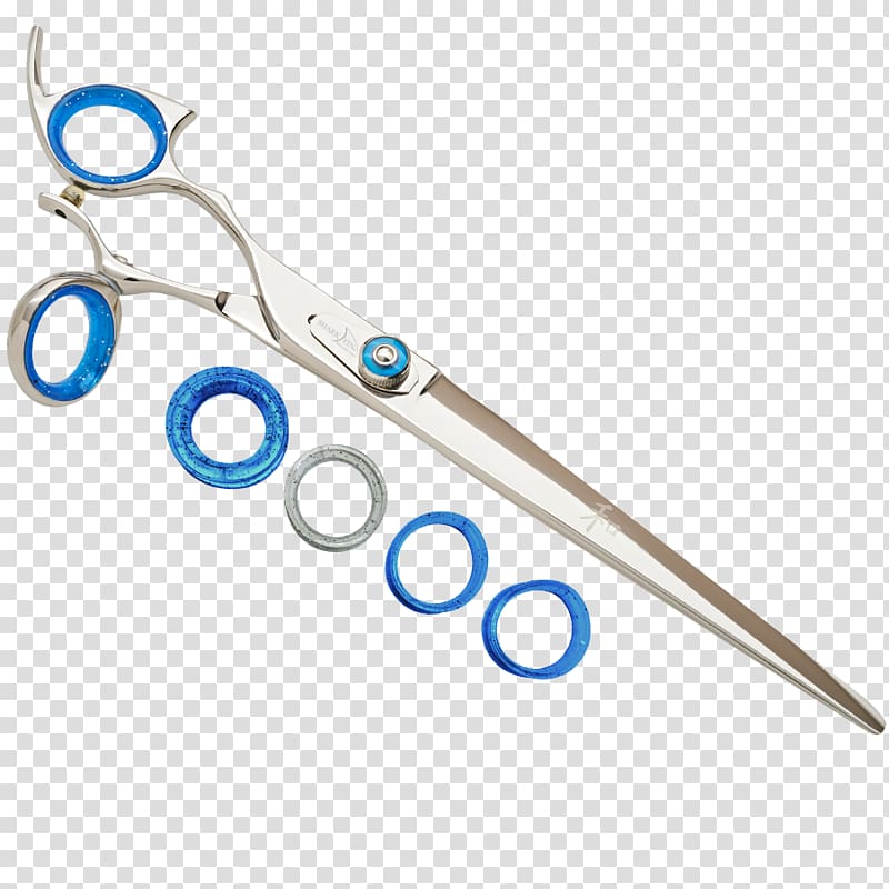 Scissors Shark Handedness Tool Dog grooming, curved line transparent background PNG clipart